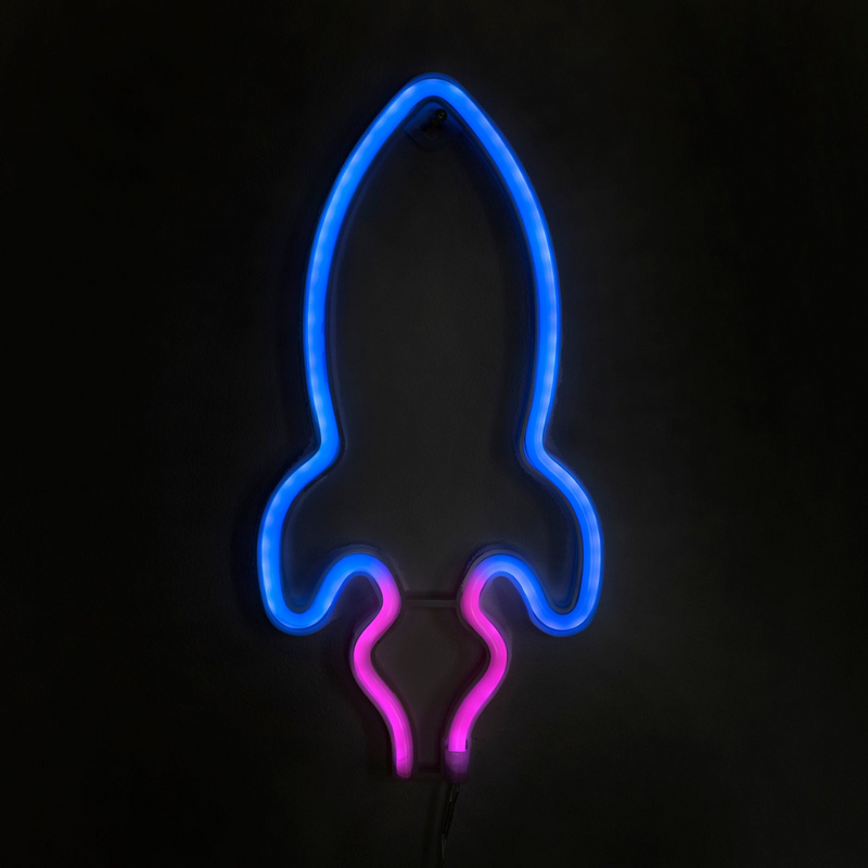 Rocket Neon Sign