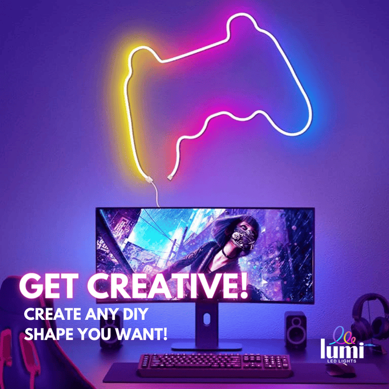  RGBIC Flexi Neon Rope main product with remote and app