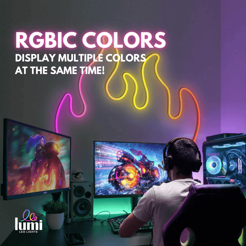  RGBIC Flexi Neon Rope main product with remote and app