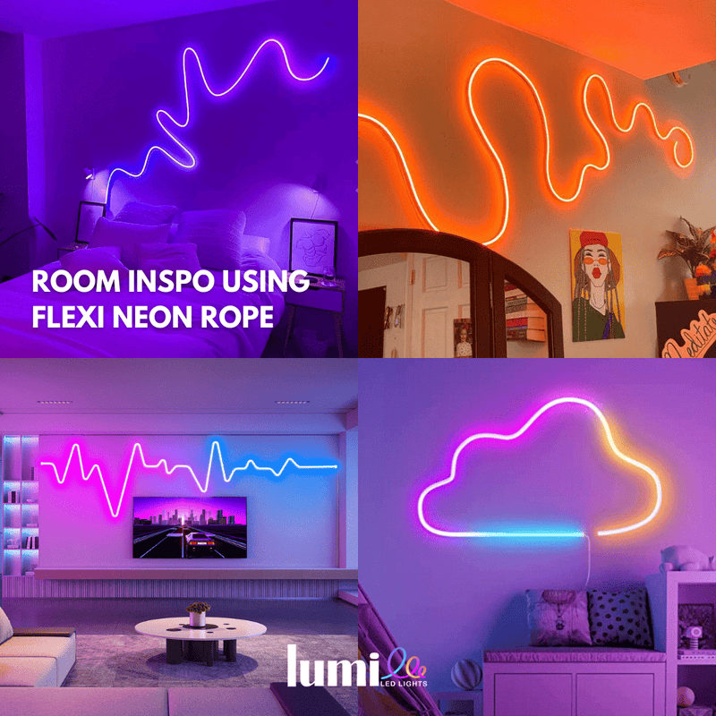  RGBIC Flexi Neon Rope main product with remote and app