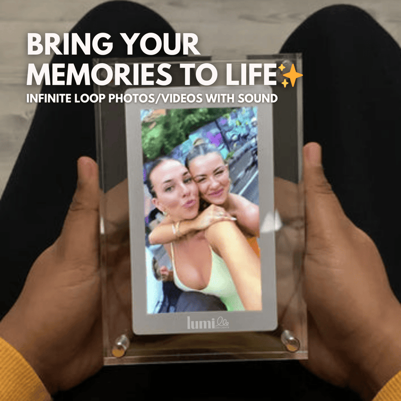 Loop Digital Frame main display with acrylic casing