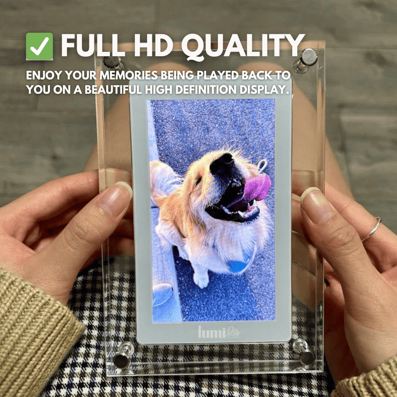 Loop Digital Frame main display with acrylic casing