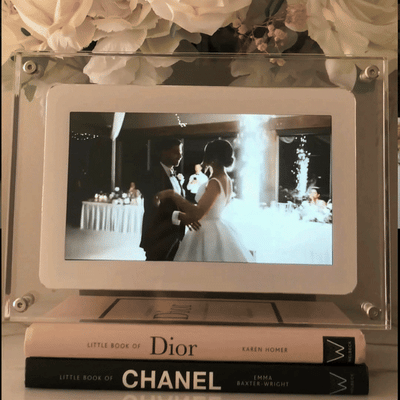 Loop Digital Frame main display with acrylic casing
