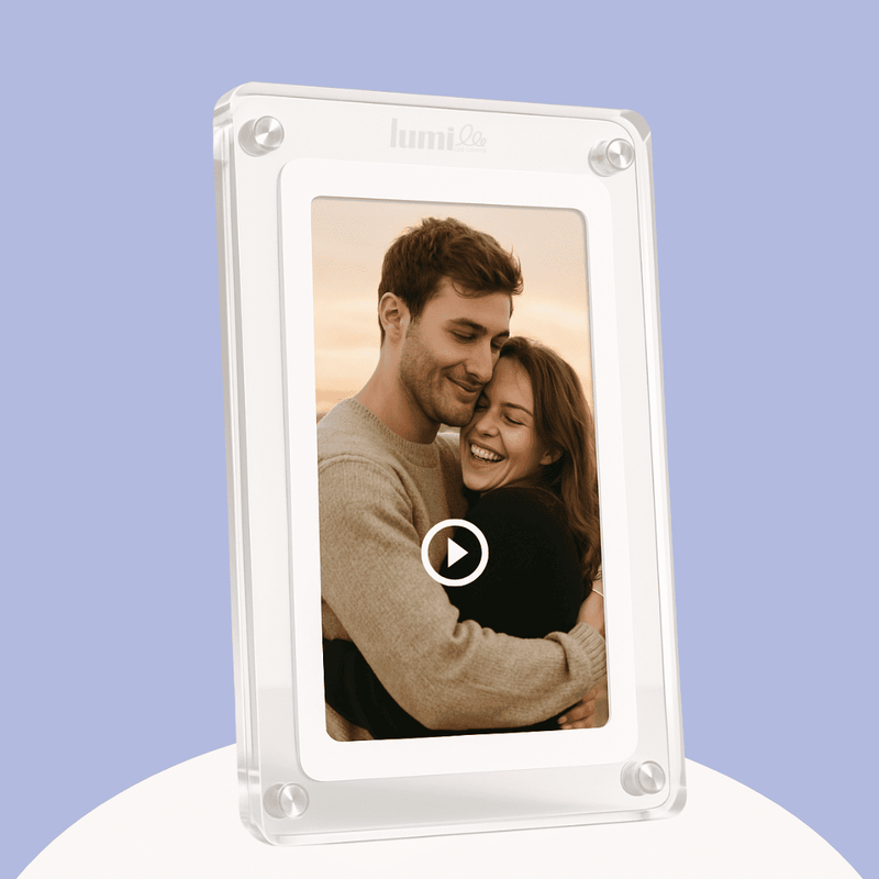 Loop Digital Frame main display with acrylic casing