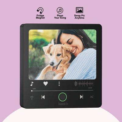 Melody Magnet Frame main display with music and photo features